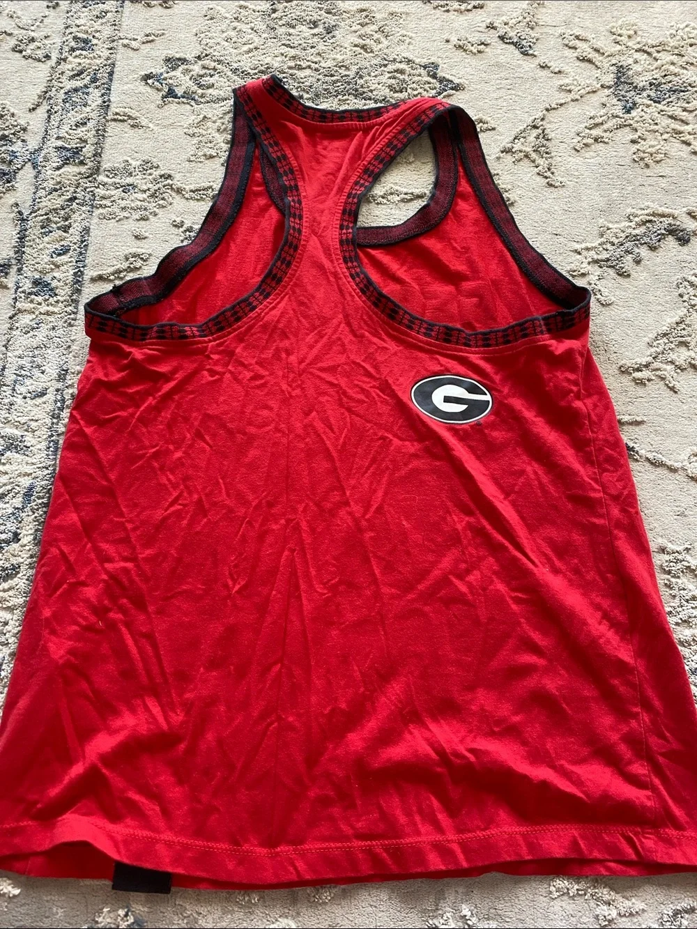 Nike Red Georgia Racerback Tank with Black Trim